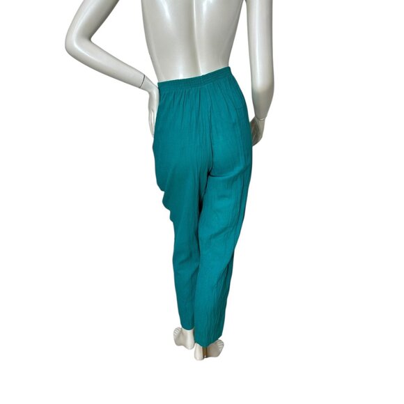 1980s gauze pant set with oversized jacket by Peter Popovitch Size S NOS - Picture 8 of 10